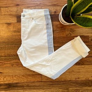 Loft white denim pants